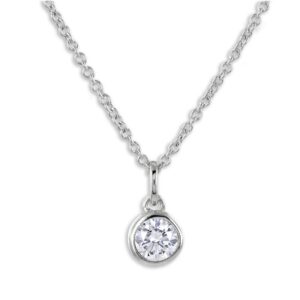 Lovebird Collier mit Zirkonia 101 Facetten