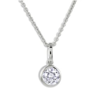 Lovebird Collier mit Zirkonia 101 Facetten