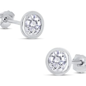 Lovebird Ohrstecker mit Zirkonia 101 Facetten