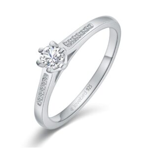 Lovebird Damenring mit 13 Zirkonia