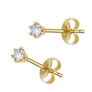 Lovebird Ohrstecker mit Brillant 0.10 ct.