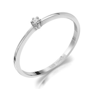 Lovebird Damenring mit Brillant 0.03 ct.