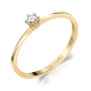 Lovebird Damenring mit Brillant 0.10 ct.