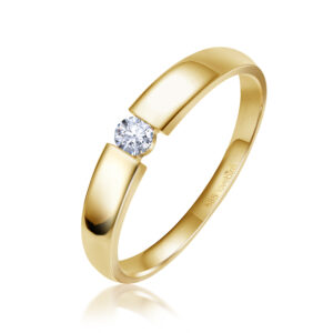 Lovebird Damenring mit Brillant 0.10 ct.